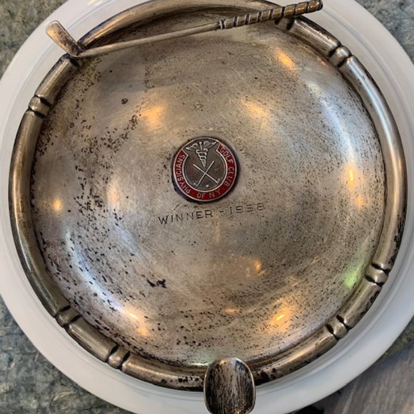 Vintage Silver Baldwin & Miller ash tray Physicians Golf Club of NY Winner 1958 - Picture 1 of 2